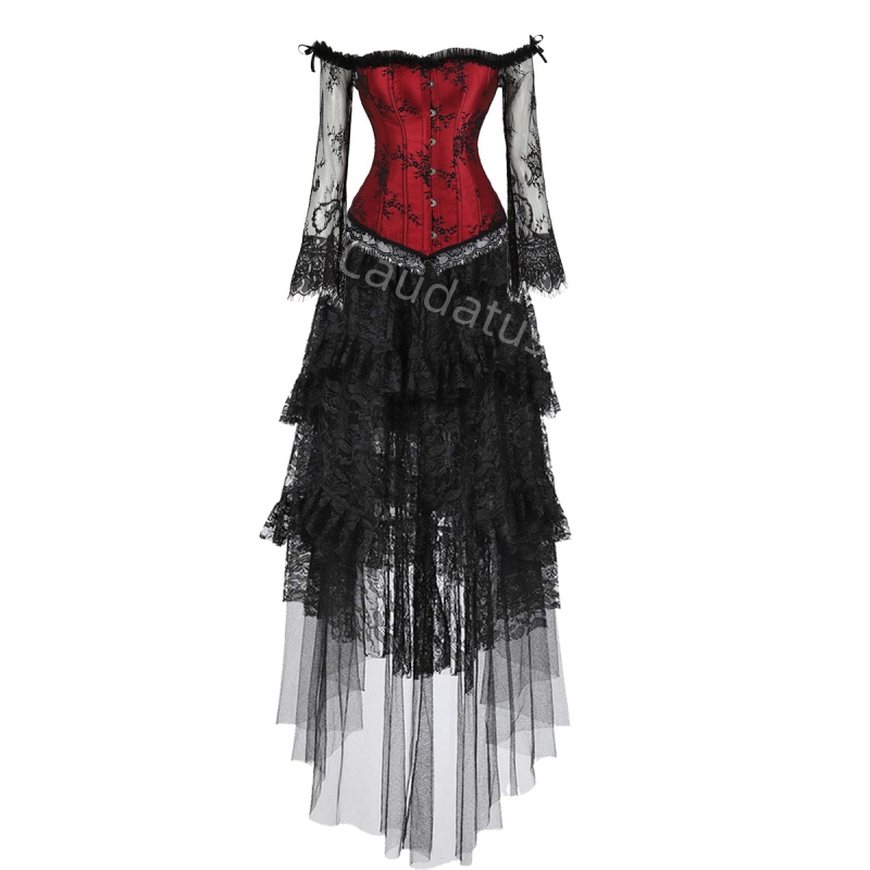 Women'S Green Formal Wear - Abito a corsetto Plus Size Gonna