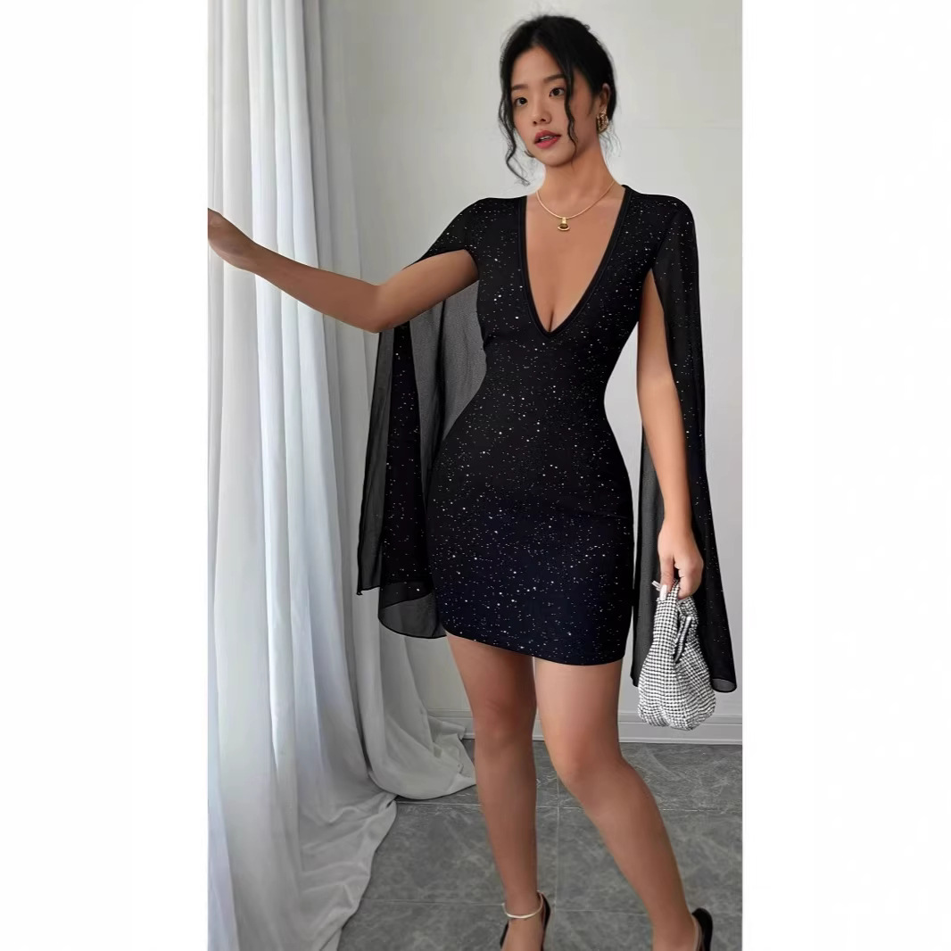 Woman Formal Wear - Abito Midi Aderente con Scollo a