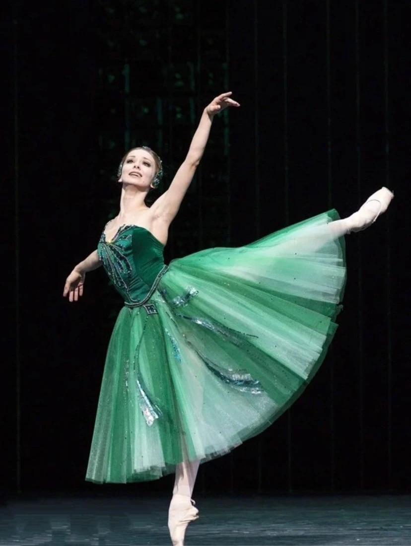 Women'S Green Formal Wear - Gonna da balletto per bambini Abito