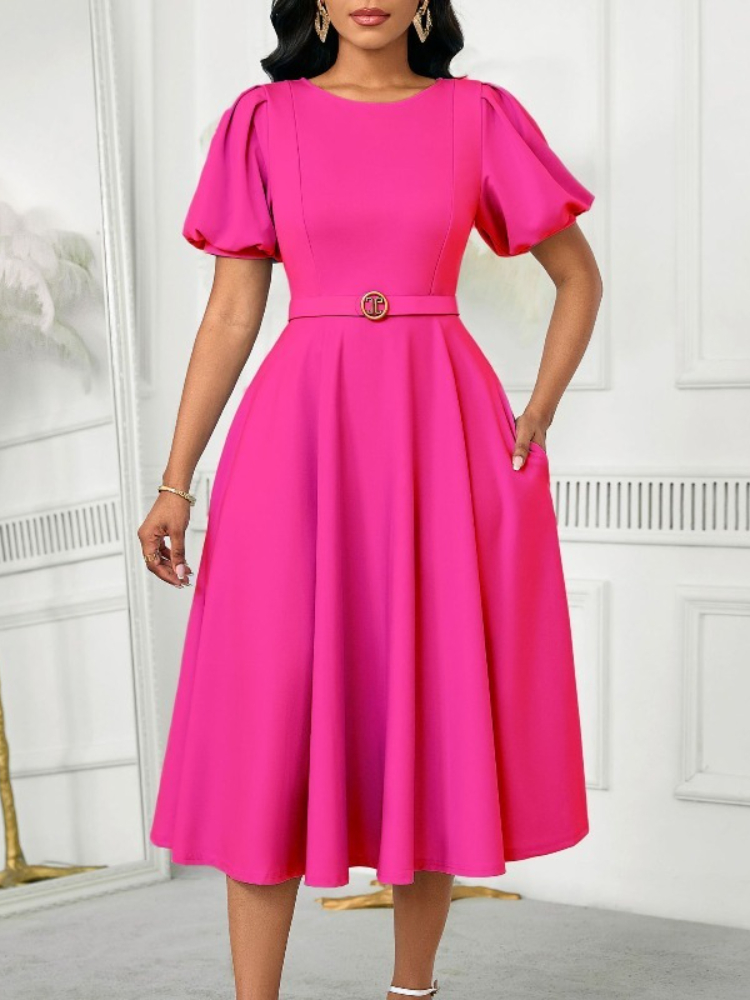 Wrap Dress Work - 2025 New Office Lady Work O-Collo