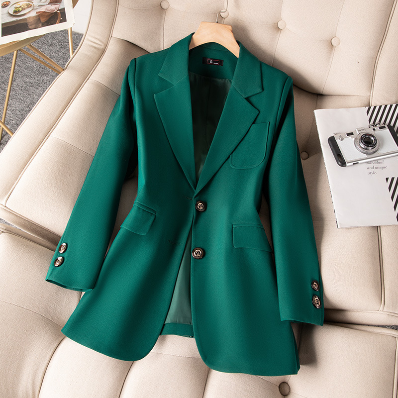 Women Formal Wear Office - Cappotto blazer formale da donna blu