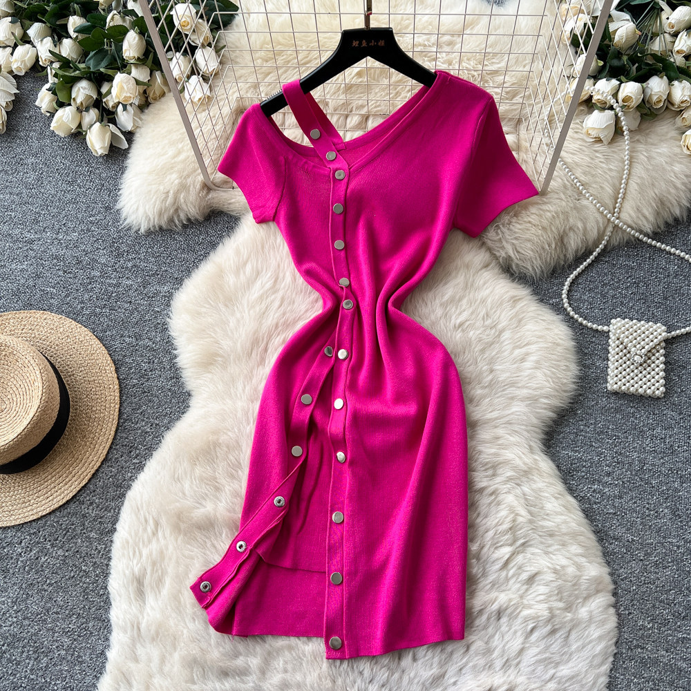 Abito da donna midi sexy Y2K s - Wrap Dress Work recensione e prezzo