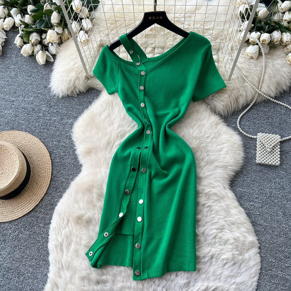 Abito da donna midi sexy Y2K s - Wrap Dress Work recensione e prezzo