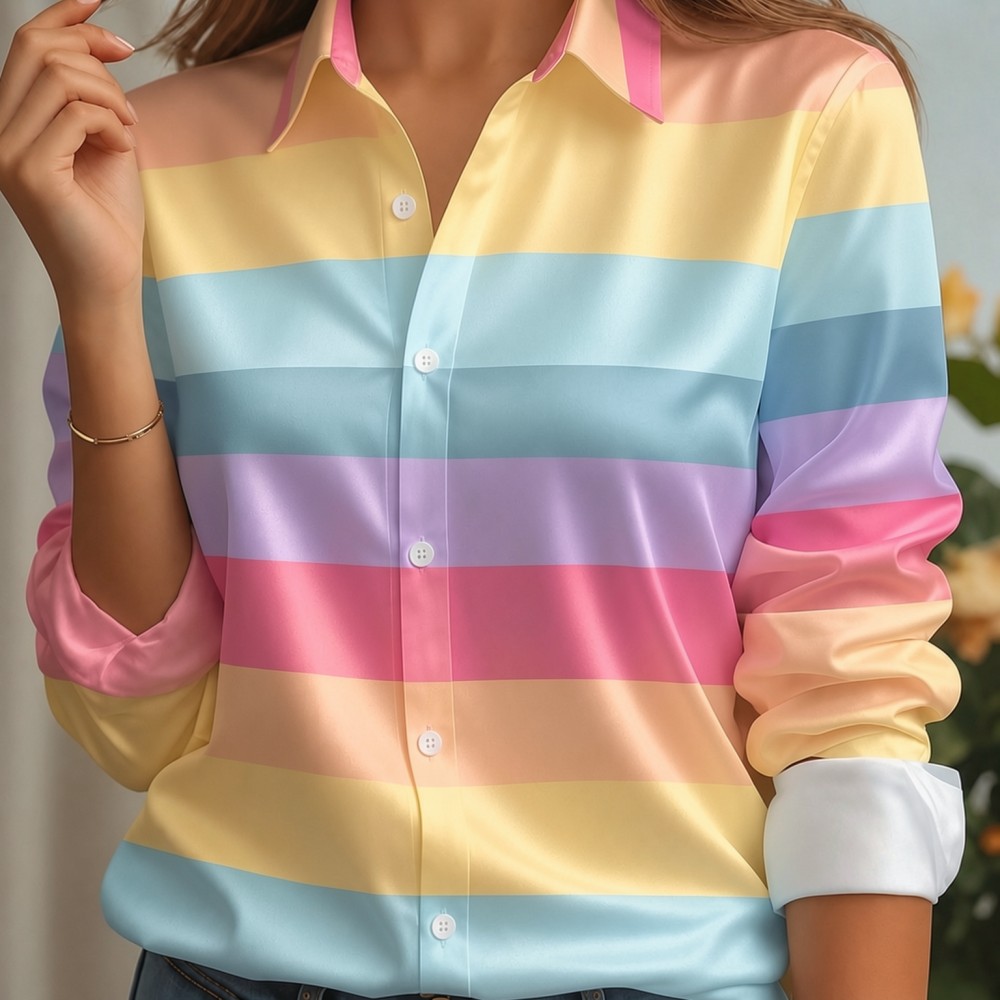 Camicia da donna in raso con c - Women'S Work Fashion recensione e prezzo