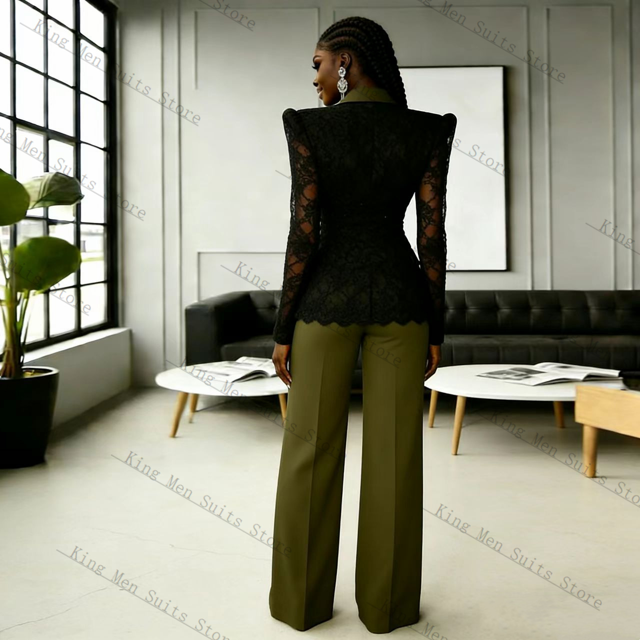 Completo da Donna Verde e Nero - Women'S Green Formal Wear recensione e prezzo