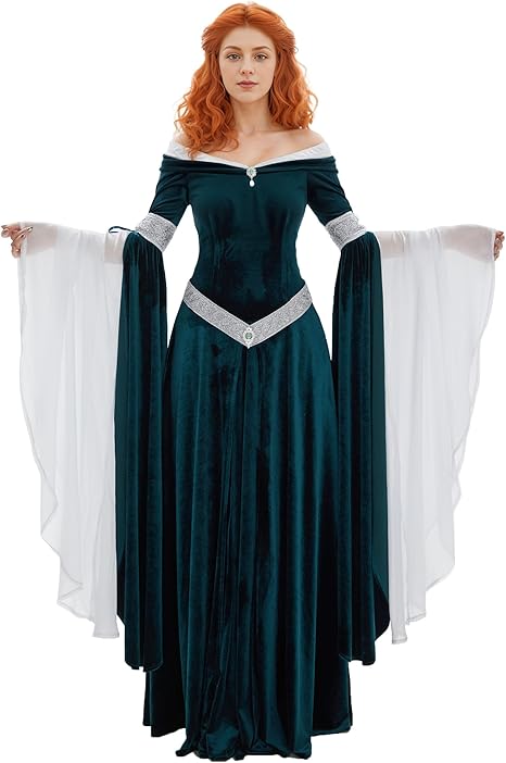 DAIZBELLA Costume medievale ri - Women'S Green Formal Wear recensione e prezzo