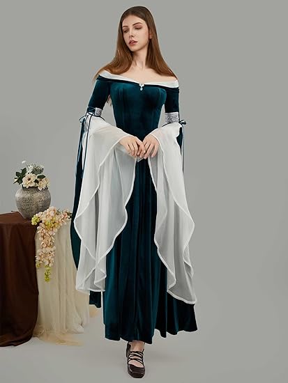 DAIZBELLA Costume medievale ri - Women'S Green Formal Wear recensione e prezzo