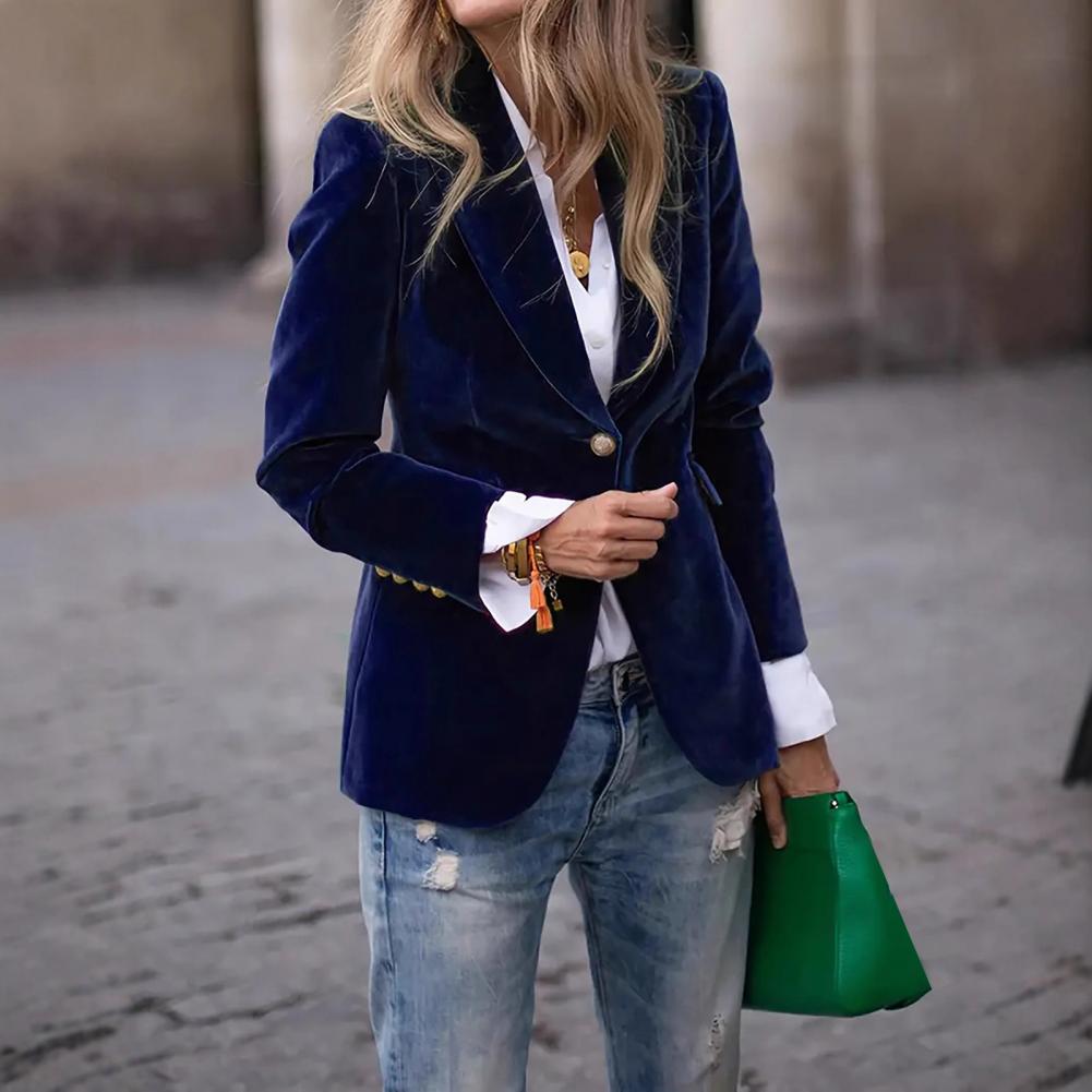 Blazer da donna in velluto tag - Women Formal Wear Office recensione e prezzo