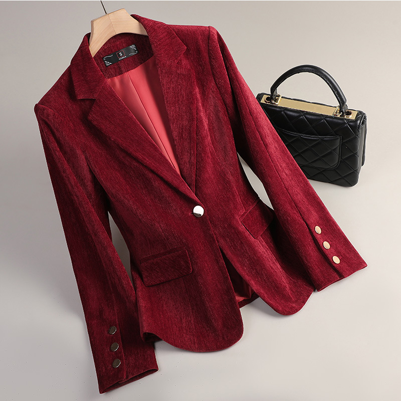 Blazer in Velluto Giallo Oro p - Women Formal Wear Office recensione e prezzo