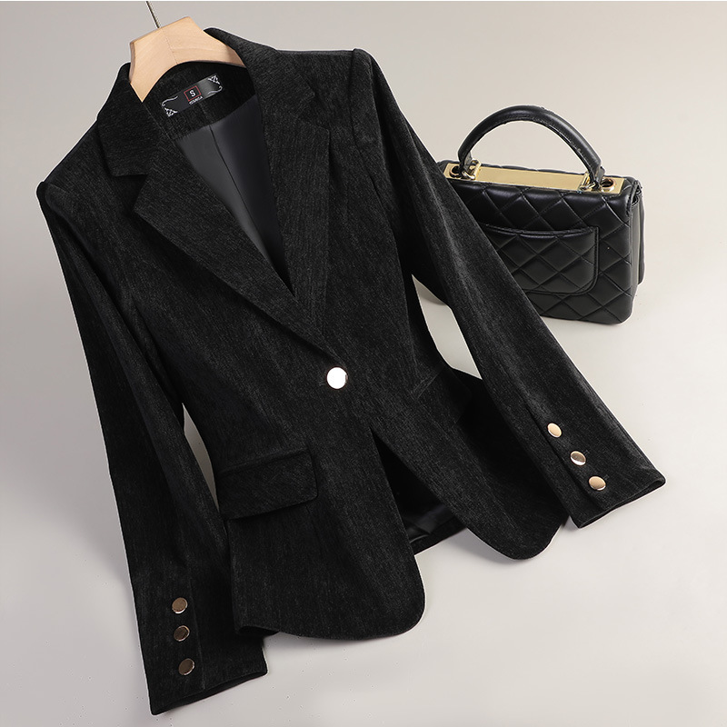 Blazer in Velluto Giallo Oro p - Women Formal Wear Office recensione e prezzo