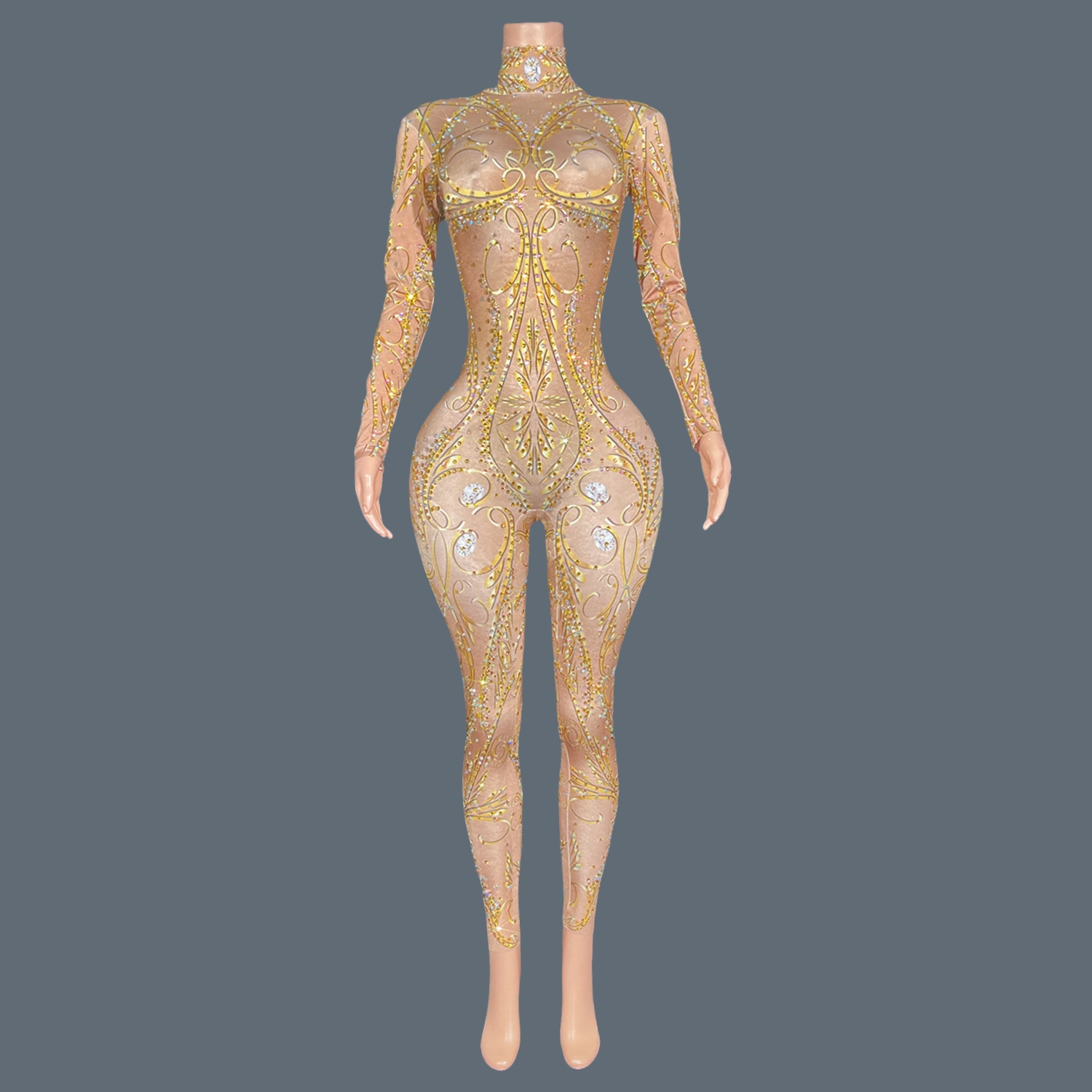 ORO Strass Spandex Aderente Tu - Women'S Formal Wear Jumpsuit recensione e prezzo