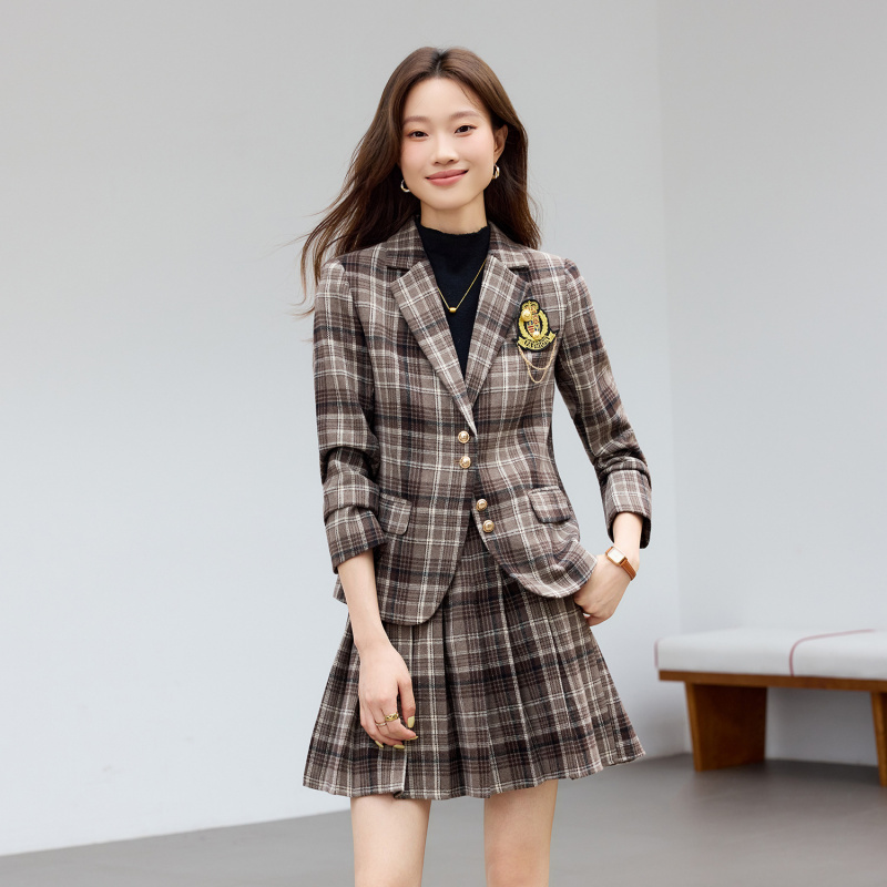 Abito scozzese marrone chiaro  - Women'S Office Formal Wear For Ladies recensione e prezzo