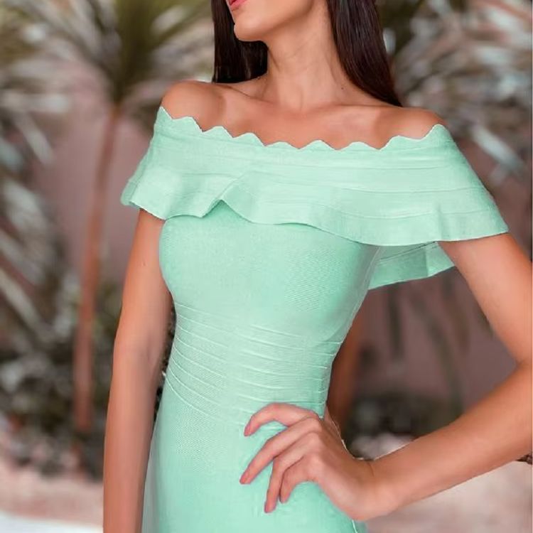 HQBORY Abito lungo estivo da d - Women'S Green Formal Wear recensione e prezzo