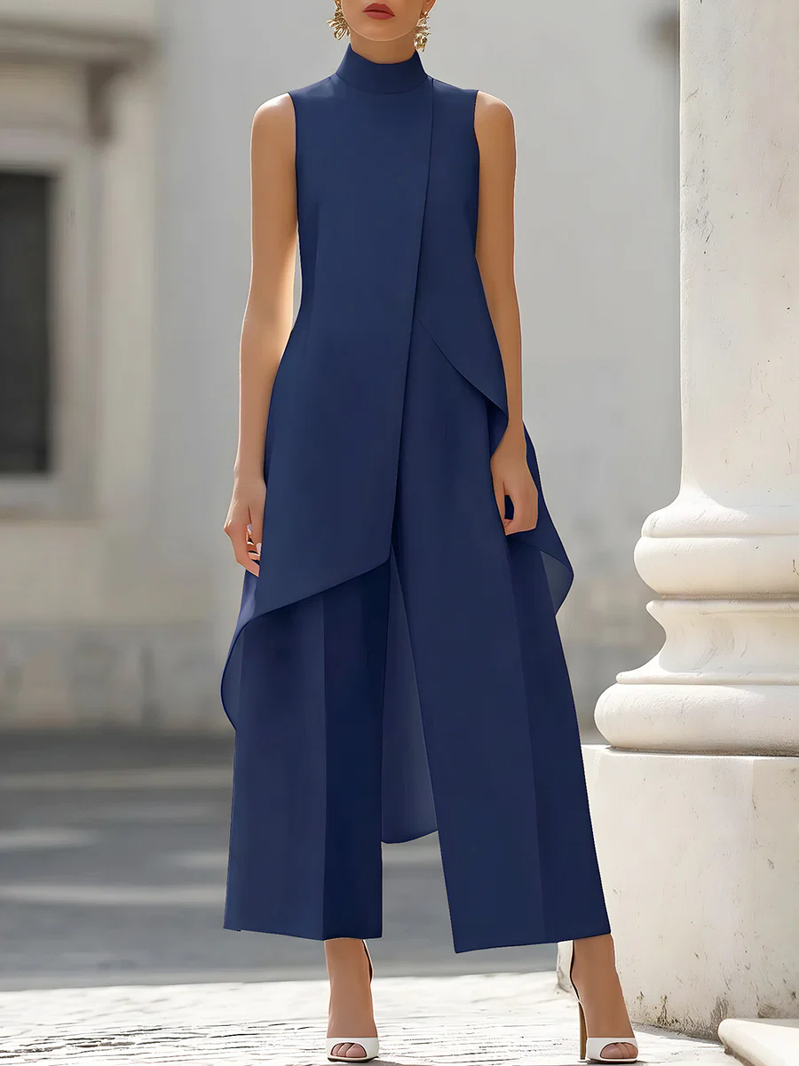 Tuta senza maniche con collo a - Women'S Formal Wear Jumpsuit recensione e prezzo