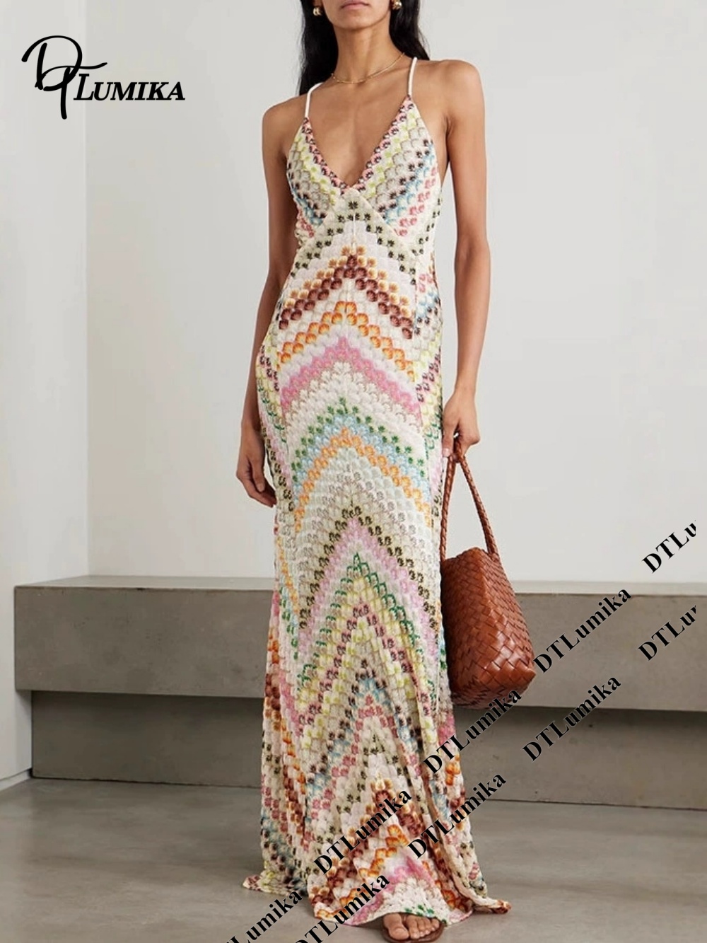 DTLumika Abito lungo con stamp - Women'S Formal Resort Wear recensione e prezzo